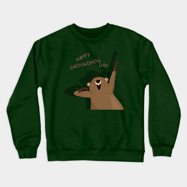 Groundhog day Crewneck Sweatshirt by valentinahramov